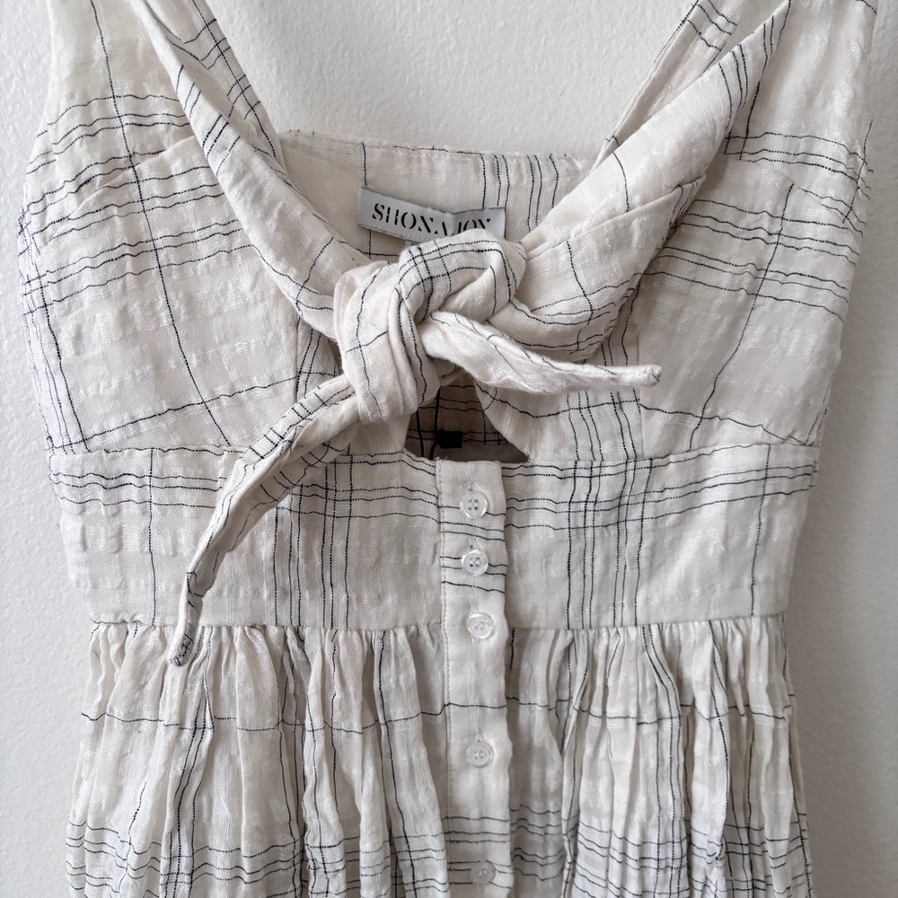 Shona Joy x Free people Plantation Tie Front Midi Dress - Picture 5 of 8